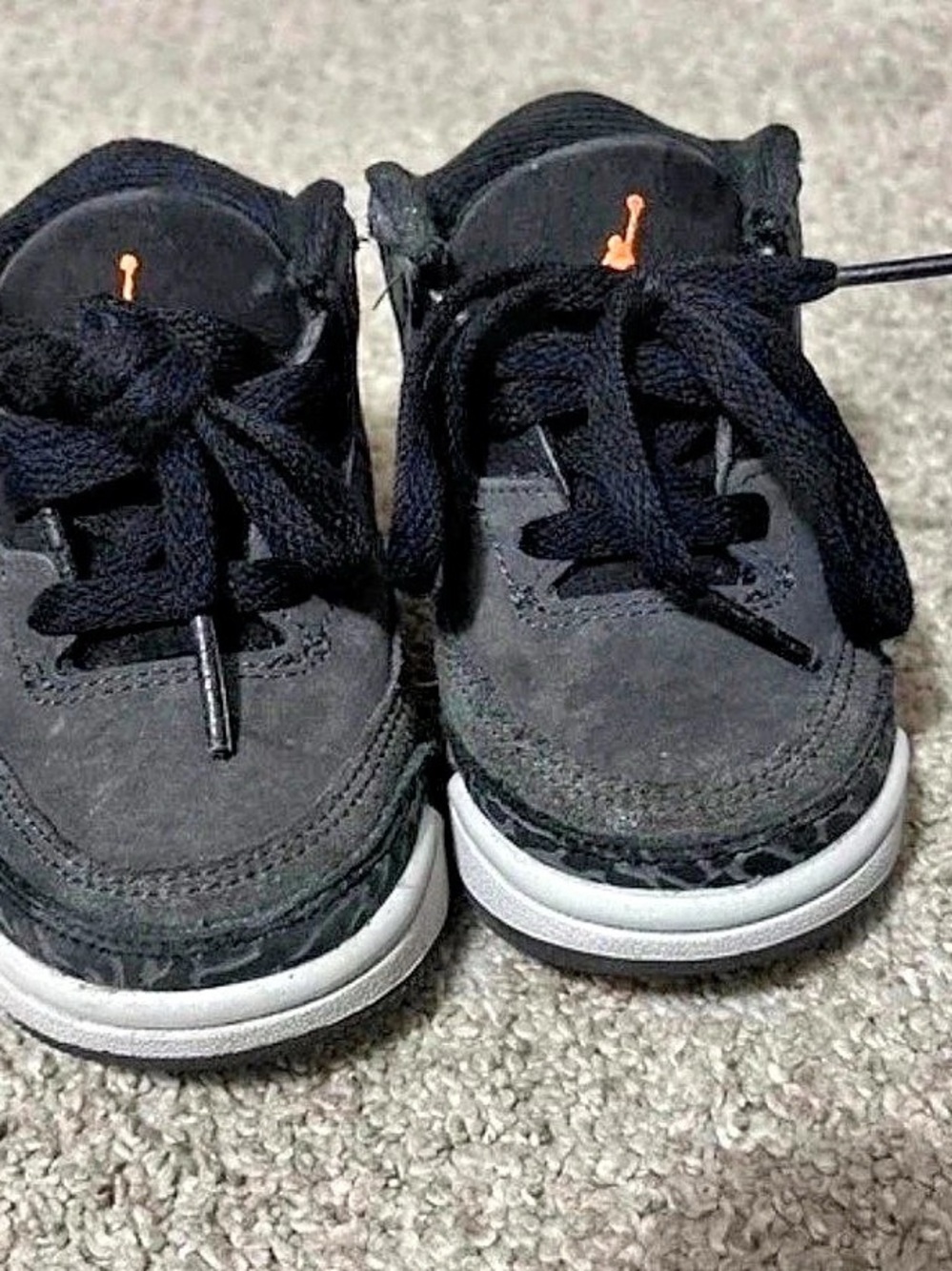 Jordan Air Jordan 3 Retro "Fear" Black & Orange Sneakers